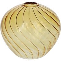 Glass Swirl Pattern Decorative Bud Vase H7cm - Yellow - image 1