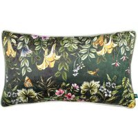 Leilani Printed Chenille Cushion - Teal / AnimalFloral / Polyester - image 1