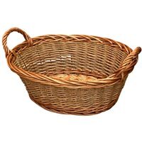 Eton Oval Wicker Tray - Brown