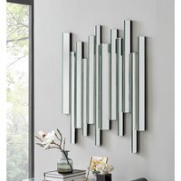Crystalline Silver Wall Mirror, Medium - Silver
