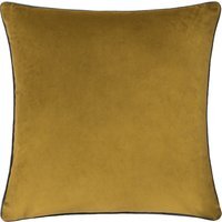 Meridian Velvet Piped Cushion - Moss-Charcoal / 45cm / Polyester