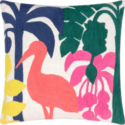 Marula Embroidered Cushion - Multicolour / 80 Polyester 20 Feather - thumbnail 2