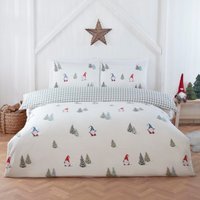 Winter Gonks Microfibre Polyester Duvet Set with Pillowcase - Multicolor / Single