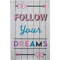 Kids Follow Your Dreams Wall Plaque - Assorted