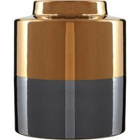 Kuta Natural Cane and Glass Small Vase - Glaze 10%,Ceramic 90%