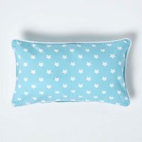 Homescapes Cotton Stars Cushion Cover - Blue / 50cm