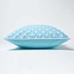 Homescapes Cotton Stars Cushion Cover - Blue / 50cm - thumbnail 3