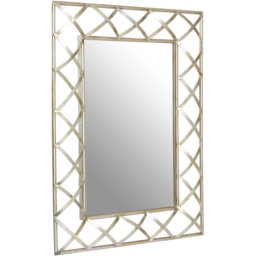 Zariah Large Silver Multi Circle Wall Mirror - Silver - thumbnail 2