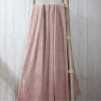 Coral Polyester Fleece Blanket Throw - Blush / 200cm - image 1