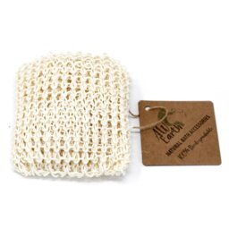 Extra Exfoliating Sisal Sponge Scrub Cushion for Radiant Skin - Off White - thumbnail 4