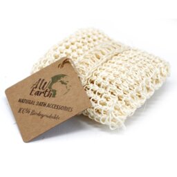 Extra Exfoliating Sisal Sponge Scrub Cushion for Radiant Skin - Off White - thumbnail 2