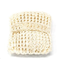 Extra Exfoliating Sisal Sponge Scrub Cushion for Radiant Skin - Off White - thumbnail 5