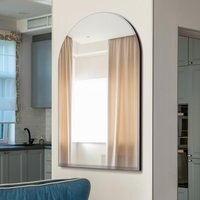 MirrorOutlet Arched Modern Venetian Glass Frame Wall Mirror 80cm X 120cm - Clear - image 1