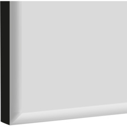 MirrorOutlet Arched Modern Venetian Glass Frame Wall Mirror 80cm X 120cm - Clear - thumbnail 4