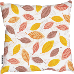 Abstract autumn leaves Outdoor Cushion - Orange / 45cm - thumbnail 2