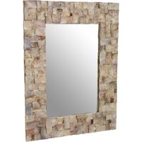 Silva Large Oak Effect Silver Wall Mirror - Multicolour - image 1