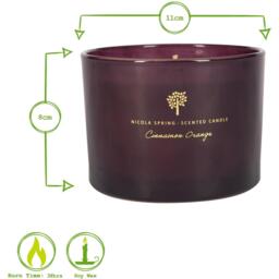 Nicola Spring Scented Candle and Reed Diffuser Set - Cinnamon & Orange - thumbnail 3