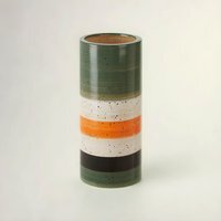 Benka Large Grey Glass Vase - Glaze 5%,Clay 95%