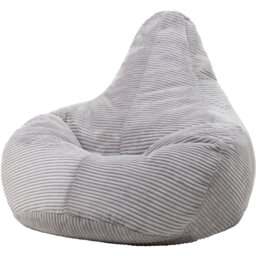 Cord Recliner Bean Bag  - Grey - thumbnail 5