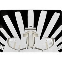Art Deco Skyscraper In Black White Designer Rug - Black / 150cm - image 1