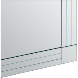 Trento Wall Mirror with Gold Finish Frame - Clear - thumbnail 4