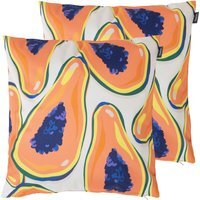 Icon Papaya Fruit Outdoor Cushion - Orange / 2 - thumbnail 1