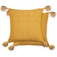 Herringbone Cushion Cover - Ochre