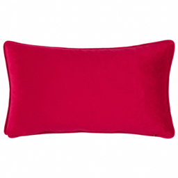 Cotswold Christmas Embroidered Velvet Cushion Cover 50 x 30cm - Cream/Burgundy - thumbnail 2