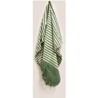 Cotton Pario Throw Picnic Green Indian Handcrafted Pareo - Green - image 1