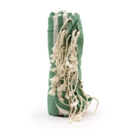Cotton Pario Throw Picnic Green Indian Handcrafted Pareo - Green - thumbnail 3