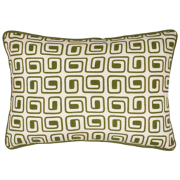 Safara Printed Cushion - Olive / Polyester - thumbnail 2
