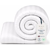4.5 Tog Summer Duvet Lightweight Microfibre Quilt - White / Superking - image 1