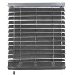 50mm Ashwood Venetian Blind - Dark Grey Oak / 120cm - thumbnail 2