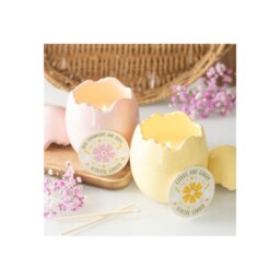Citrus Ginger Egg Shaped Candle Spring Scented Home Decor - Yellow - thumbnail 2