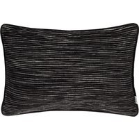 Cove Ribbed Polyester Filled Cushion - Black