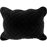 Premium Rich Cotton Velvet Luxury Cushion - Black - image 1