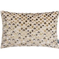 Lexington Velvet Jacquard Cushion - Warm Taupe