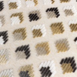 Lexington Velvet Jacquard Cushion - Warm Taupe - thumbnail 4