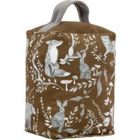 Buckthorn Woodland Velvet Doorstop - Amber