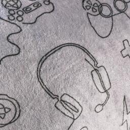 Gaming Print Cuddle Cushion - Grey - thumbnail 5