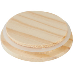 Handmade Soy Wax Scented Candle with Wooden Lid - Sweet Mountain Spring - thumbnail 4