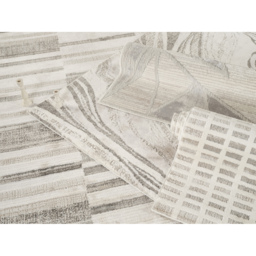Mabel Modern Contemporary Living Room Area Rug - Patch Geometric Design - Stone / 230cm - thumbnail 5