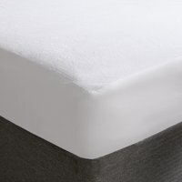 Terry Waterproof Mattress Protector Topper - White / Single - image 1