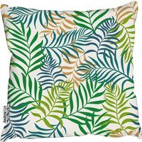 Green Tropical Palm Leaves Outdoor Cushion - Green / 60cm - image 1