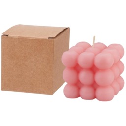 Floral Scented Bubble Candle - Pink - thumbnail 4