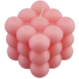 Floral Scented Bubble Candle - Pink - thumbnail 5