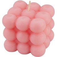 Floral Scented Bubble Candle - Pink - thumbnail 1