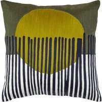 Bosie Ozella Green And White Cushion - Silver