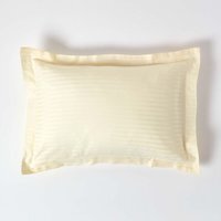 330 Thread Count Egyptian Cotton Oxford Pillowcase - Pale Yellow