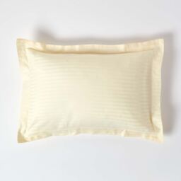 330 Thread Count Egyptian Cotton Oxford Pillowcase - Pale Yellow - thumbnail 2